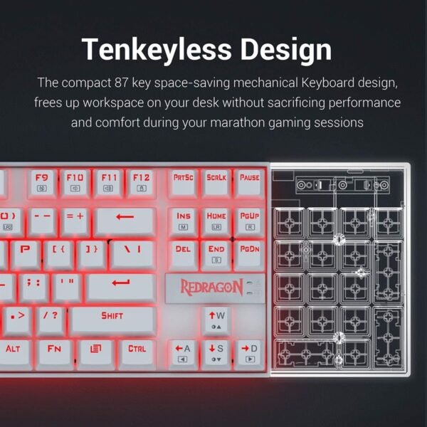 Redragon K552W-2 KUMARA Mechanical Gaming Keyboard - Image 2