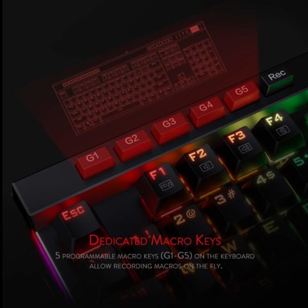 Redragon K580 VATA RGB Mechanical Gaming Keyboard - Image 6