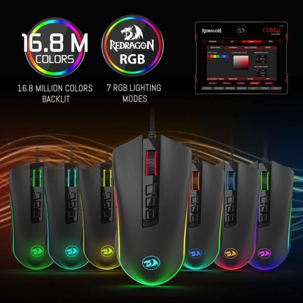 Redragon K582BA RGB Keyboard + M711 Mouse 2 in 1 Combo - Image 4