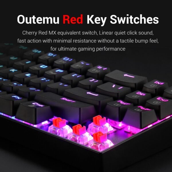 Redragon K599-KRS DEIMOS Wireless Mechanical Gaming Keyboard - Image 4