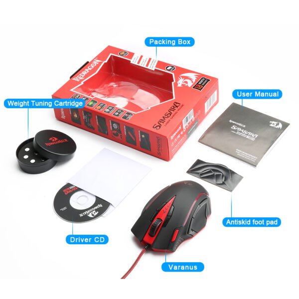 Redragon M902-RGB SAMSARA 16400 DPI Wired Gaming Mouse - Image 3