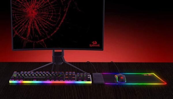 Redragon P025-RGB Qi Backlit Mouse Pad - Image 2