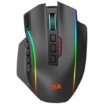 Redragon M901P-KS PERDITION PRO RGB Wireless & Wired 16000DPI MMO Ergo Gaming Mouse