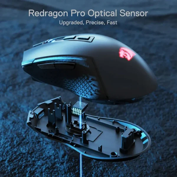 Redragon M693 Trident Lite 3-Modes Wireless Mouse - Image 8