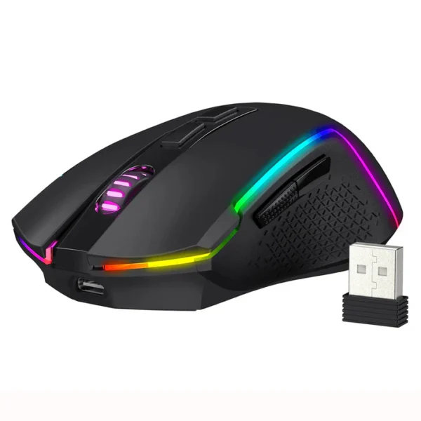 Redragon M693 TRIDENT PRO Wired & Wireless (Bluetooth) Gaming Mouse (Black) - Image 8