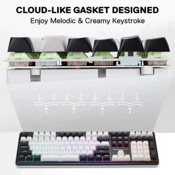 Redragon ANTONIUM K745WB RGB PRO Mechanical Gaming Keyboard - Image 3