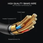 Redragon GCP06 24-Pin ARGB Lighting Extension Cable - Image 4