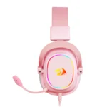 Redragon H510 ZEUS Pink Wired Gaming Headset with Detachable Mic - Image 4