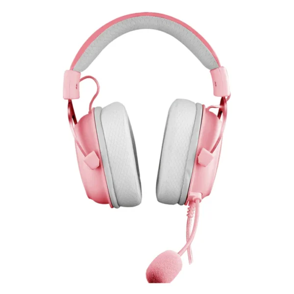 Redragon H510 ZEUS Pink Wired Gaming Headset with Detachable Mic - Image 5