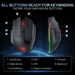 Redragon M923 Stealth RGB Wired Gaming Mouse - Image 6