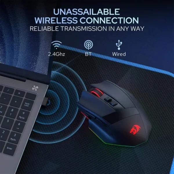 Redragon M923 Stealth RGB Wired Gaming Mouse - Image 3