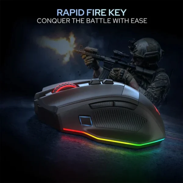 Redragon M923 Stealth RGB Wired Gaming Mouse - Image 2