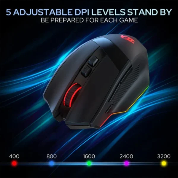 Redragon M923 Stealth RGB Wired Gaming Mouse - Image 4