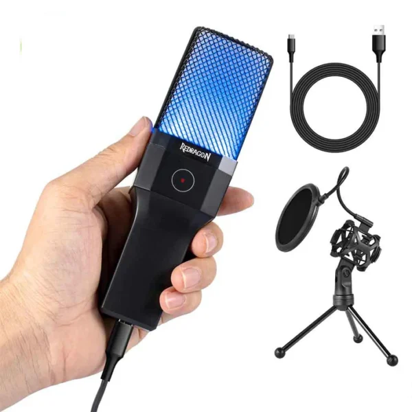 Redragon GM-212 Adne RGB Cardioid Polar Pattern Microphone - Image 6