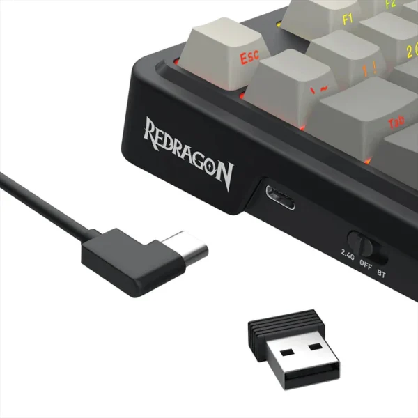 Redragon K743 Antonium PRO 3-Mode Wireless Mechanical Gaming Keyboard - Image 6