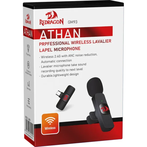 Redragon Athan GM-93 Wireless Lavalier ANC Microphone - Image 5