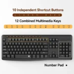 Redragon BS-7367B Wireless Keyboard and Mouse Office 2-in-1 Combo - Image 6