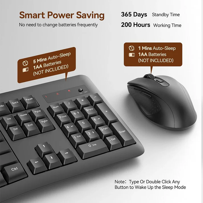 Redragon-BS-7367B-Wireless-Office-Combo-Top-View
