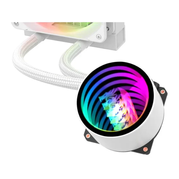 Redragon CCW-3011 White ARGB Low Noise Dual 120mm Fan CPU Cooler - Image 3