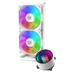 Redragon CCW-3011 White ARGB Low Noise Dual 120mm Fan CPU Cooler - Image 4