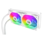 Redragon CCW-3011 White ARGB Low Noise Dual 120mm Fan CPU Cooler - Image 2