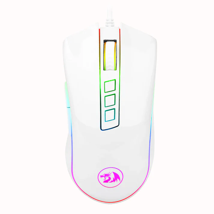 Redragon-Cobra-M711-White-RGB-Mouse-Front-2