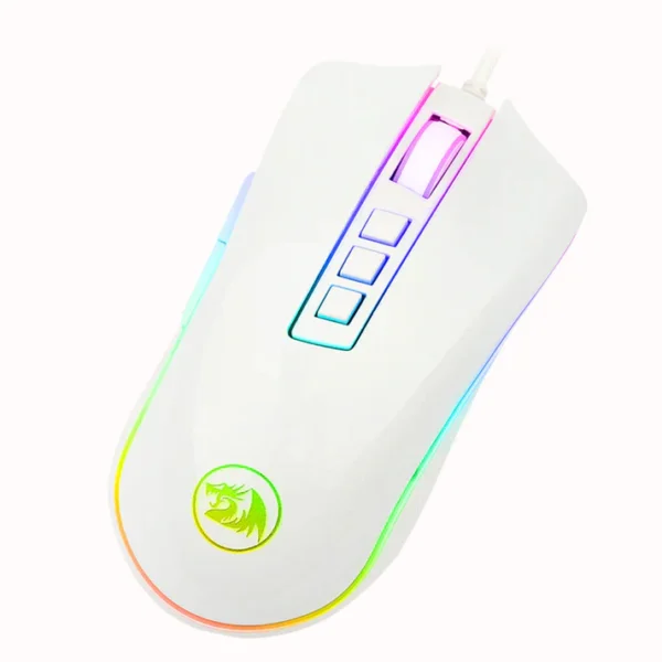 Redragon M711 White Cobra Chroma RGB Gaming Mouse - Image 3