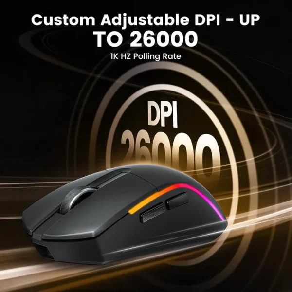 Redragon M816 PRO Deicide Tri-Mode 26K DPI Gaming Mouse - Image 6