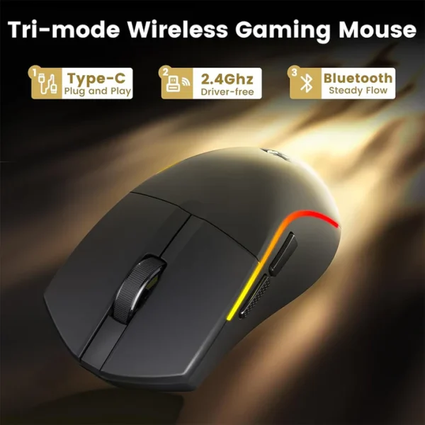 Redragon M816 PRO Deicide Tri-Mode 26K DPI Gaming Mouse - Image 5