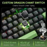 Redragon K740 Dharma Wired Mechanical Gaming Keyboard with Linear Dragon Chant Switch - Image 3