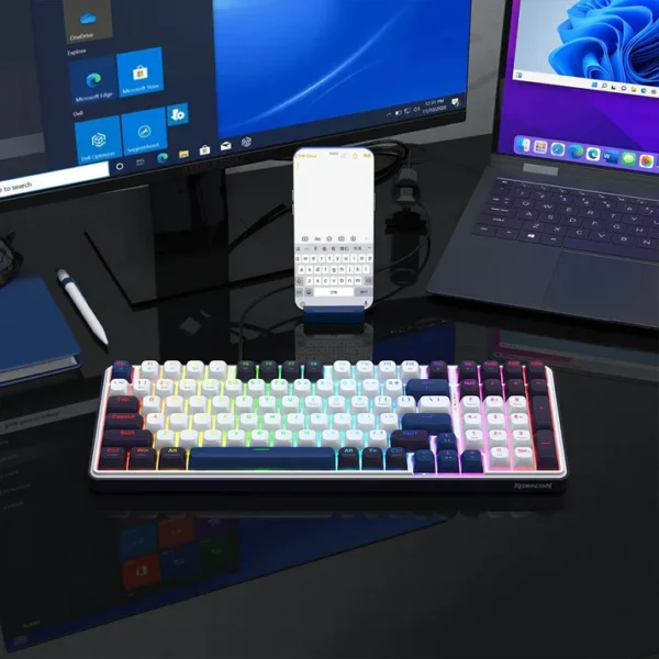 Redragon K744 PRO FAYE Wireless Gasket Mechanical Gaming Keyboard - Image 4