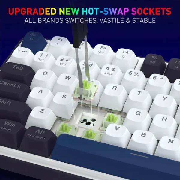 Redragon K744 PRO FAYE Wireless Gasket Mechanical Gaming Keyboard - Image 6