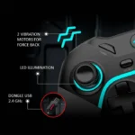 Redragon G808 Harrow PRO Dual Mode Wireless Gaming Controller for PC & Android - Image 7