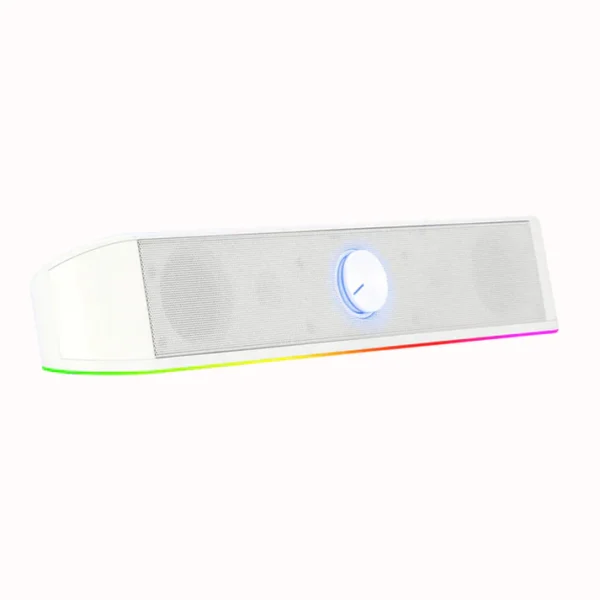 Redragon GS560 White Adiemus 4W x 2 RGB Gaming Speakers - Image 2