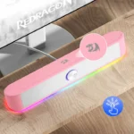 Redragon GS560 White Adiemus 4W x 2 RGB Gaming Speakers - Image 6