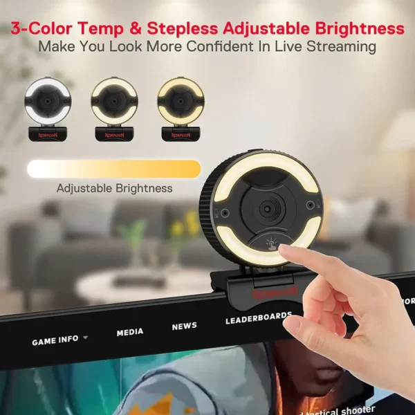Redragon GW910 Oneshot 1080P HD Webcam with Privacy Shutter - Image 3