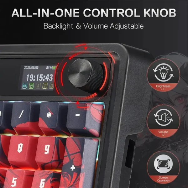 Redragon K719 Artemis Pro RGB Wireless Gasket Mechanical Gaming Keyboard - Image 4