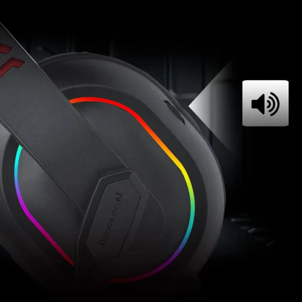 Redragon H120 ARES RGB Gaming Headset with Foldable Mic - Image 7