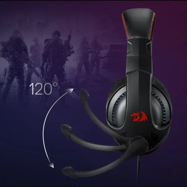Redragon H211 Cronus RGB Gaming Headset with Noise Cancelling Mic - Image 6