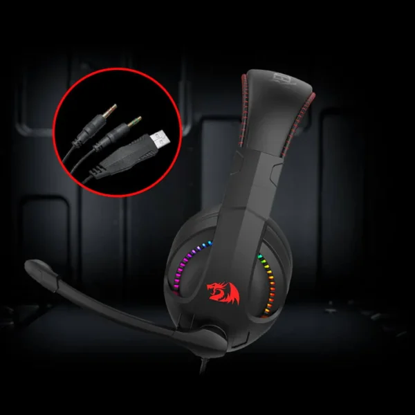 Redragon H211 Cronus RGB Gaming Headset with Noise Cancelling Mic - Image 3