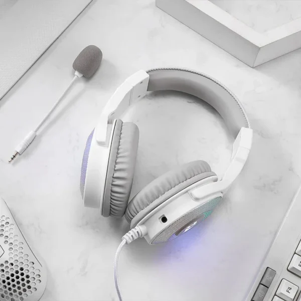 Redragon H350 White Pandora RGB 50mm Gaming Headset - Image 3