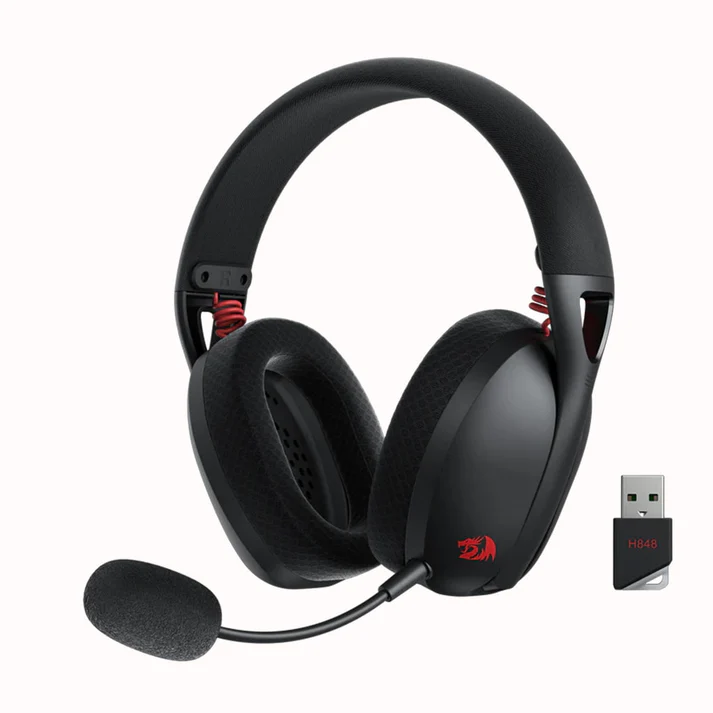 Redragon-IRE-Pro-H848-Black-Wireless-Headset-Front