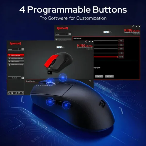 Redragon KING M999 ULT 1KHz Wireless Gaming Mouse - Image 7