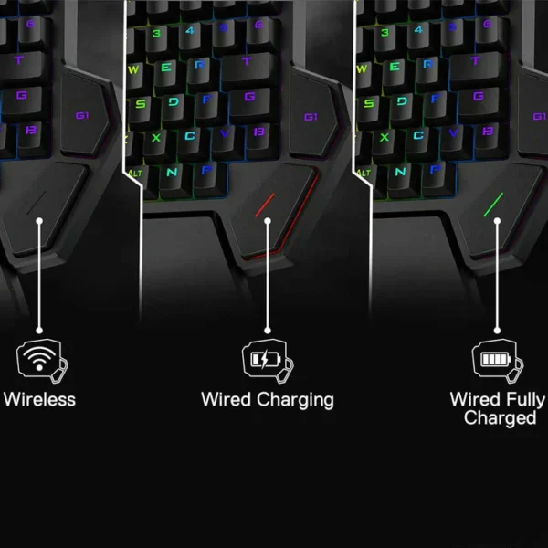Redragon K585 One-Handed RGB Gaming Keypad with Blue Switches - Image 7