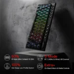 Redragon K632 Horus Pro 60% RGB 3-Mode Wireless Mechanical Keyboard - Image 6