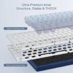 Redragon K656 Garen PRO Wireless Mechanical Gaming Keyboard - Image 7