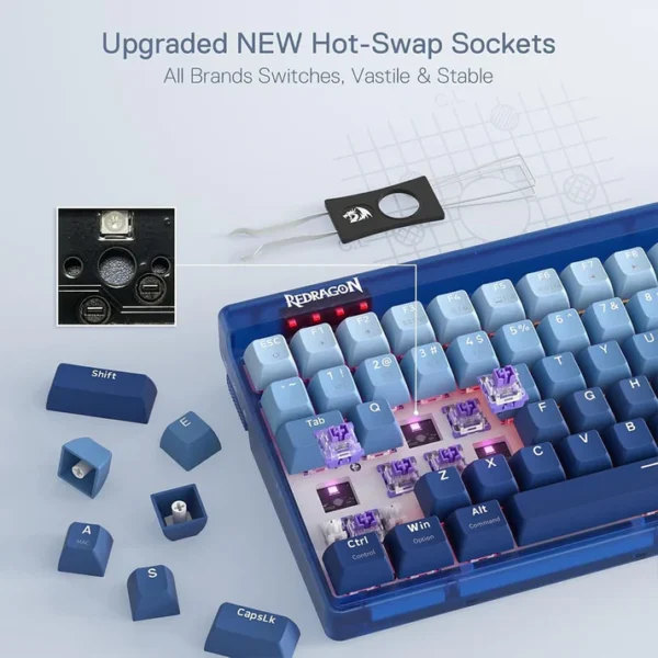 Redragon K656 Garen PRO Wireless Mechanical Gaming Keyboard - Image 5