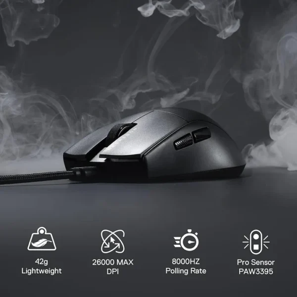 Redragon KING M996 8KHz Ultra-Light 42g Wired Gaming Mouse - Image 7