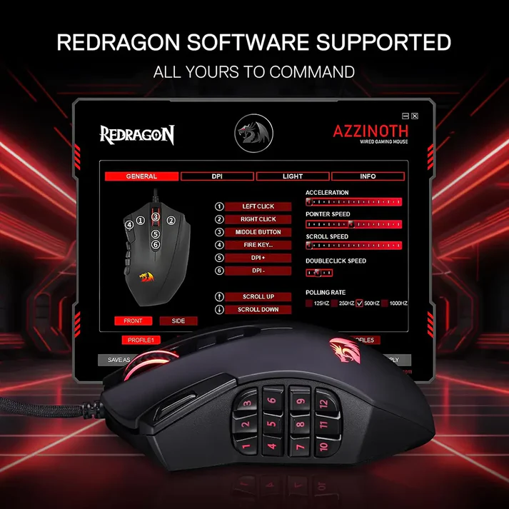 Redragon-M921-Azzinoth-RGB-MMO-Wired-Gaming-Mouse-Software