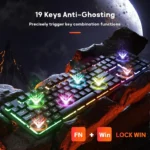 Redragon K521 Netherbane Full Size RGB Wired Membrane Gaming Keyboard - Image 4